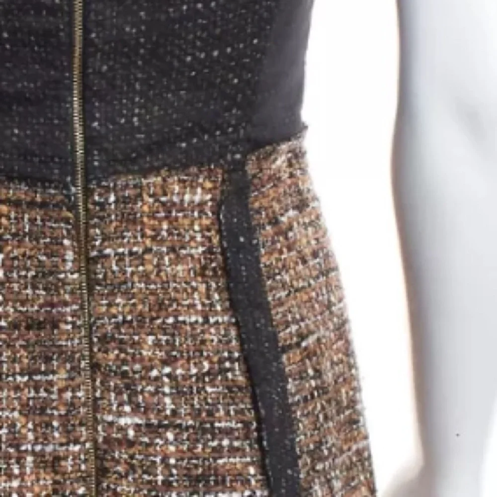 Dolce & Gabbana Silk Wool tweed midi dress Size 42 4 Excellent Condition - Picture 3 of 9